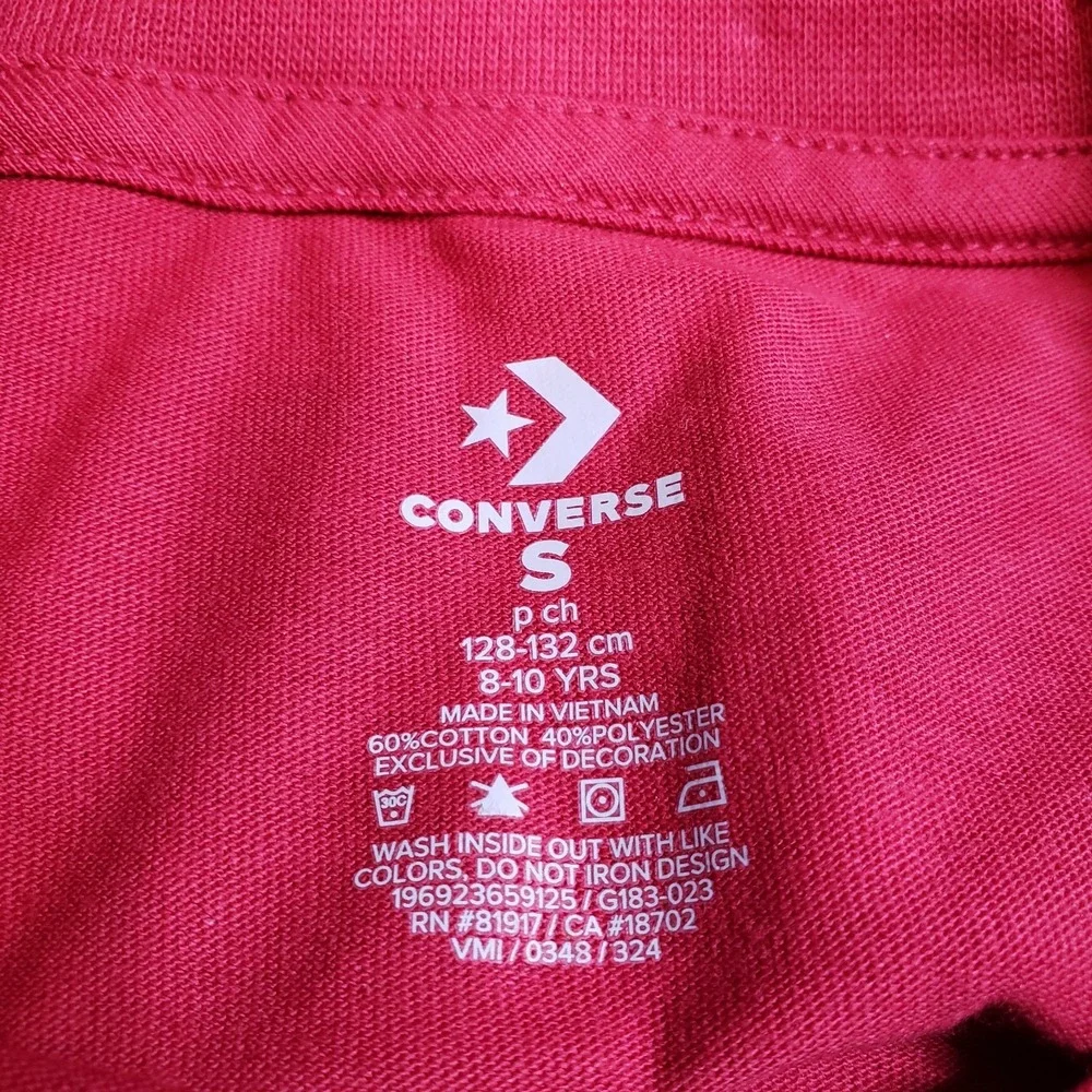 NEW Converse Boys/Kids 2 Piece‎ Outfit T-Shirt & Joggers Pants Sz S Chuck Taylor